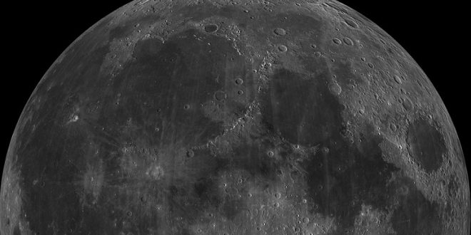 Měsíc, zdroj: NASA/Wikipedia, licence obrázku public domain